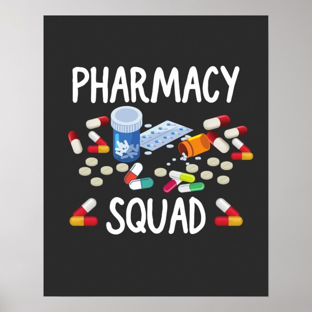 Pharmacy Squad T - Shirt Poster (Vorne)