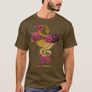 Pharmacy Store Decke dunkelrote romantische Handfa T-Shirt
