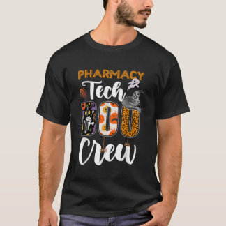 Pharmacy Tech Boo Crew Funny Halloween Techniker T-Shirt