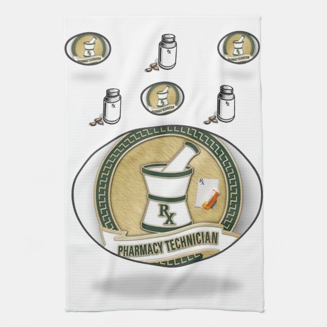 Pharmacy Tech Kitchen Handtuch (Vertikal)