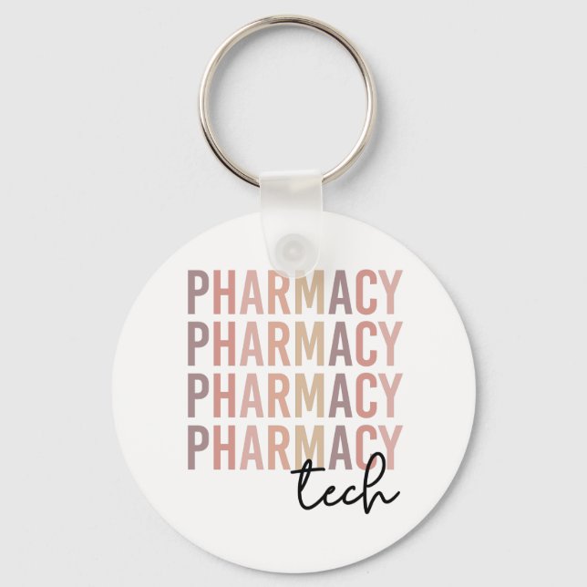 Pharmacy Tech | Pharmazeutischer Unternehmer Schlüsselanhänger (Vorderseite)