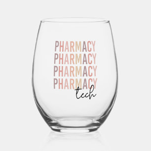 Pharmacy Tech Pharmazeutischer Unternehmer Weinglas Ohne Stiel