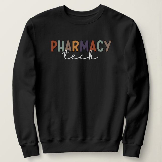 Pharmacy Tech Retro Pharmacy Technique Sweatshirt (Design vorne)