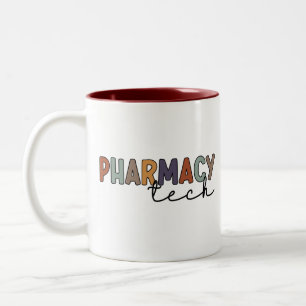Pharmacy Tech Retro Pharmacy Technique Zweifarbige Tasse