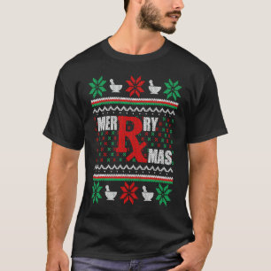Pharmacy Tech Ugge Christmas Sweater Merry Xmas Ph T-Shirt