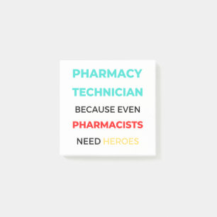 Pharmacy Technician Because Even Pharmacists 2 Post-it Klebezettel