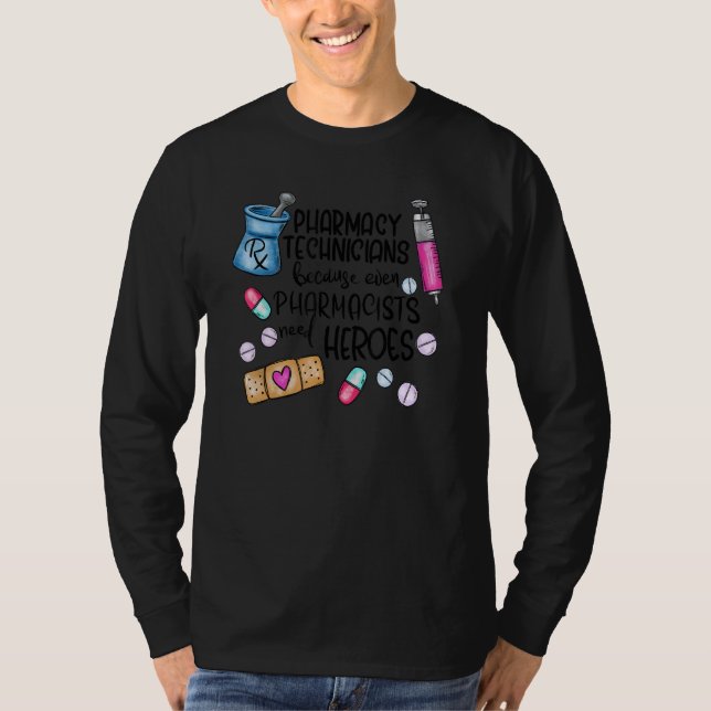 Pharmacy Technician Cpht Pharma Tech T-Shirt (Vorderseite)