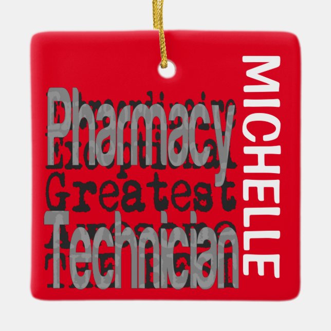 Pharmacy Technician Extraordinaire CUSTOM Keramikornament (Vorderseite)