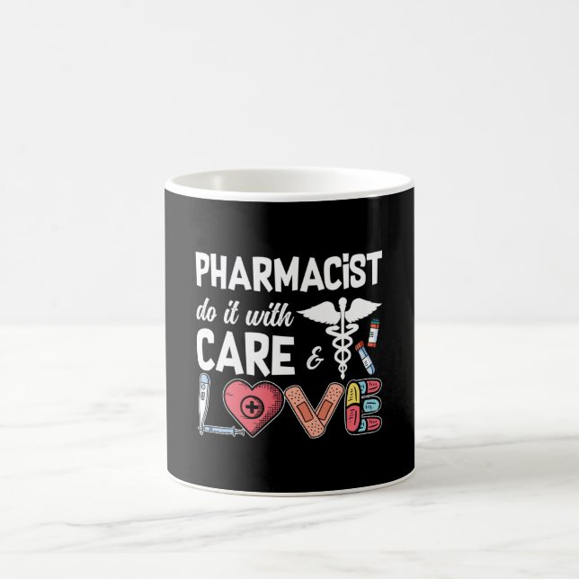 Pharmacy Technician Pharmacist Do It With Care Kaffeetasse (Mittel)