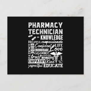 Pharmacy Technician Quote Medicine Pharmacist Postkarte