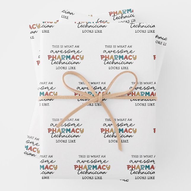 Pharmacy Technique Phantastisch Pharmacy Tech Funn Geschenkpapier Set (Beispiel)