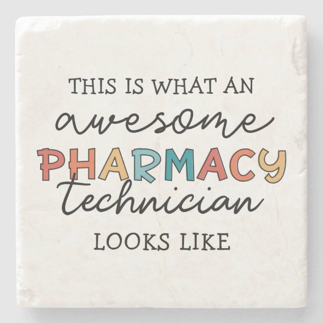 Pharmacy Technique Phantastisch Pharmacy Tech Funn Steinuntersetzer (Vorderseite)