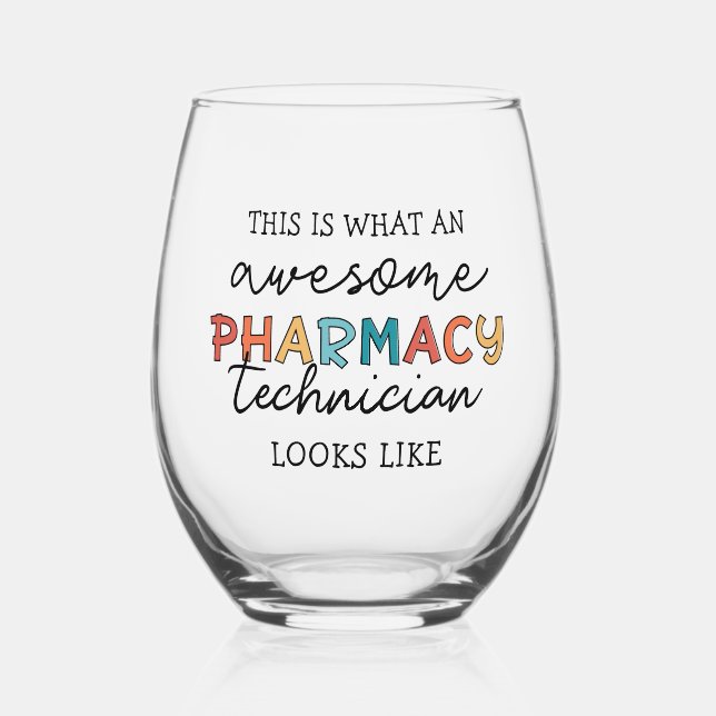 Pharmacy Technique Phantastisch Pharmacy Tech Funn Weinglas Ohne Stiel (Vorderseite)