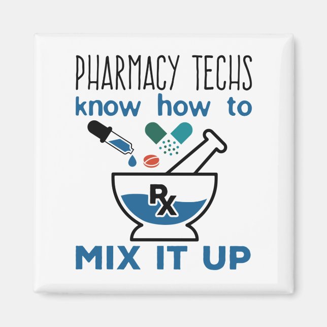 Pharmacy Techs wissen, wie man es vermischt Magnet (Vorne)