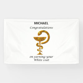 Pharmacy White Coat Zeremonie Herzlichen Glückwuns Banner