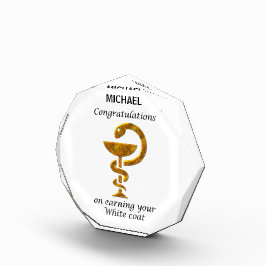 Pharmacy White Coat Zeremonie Herzlichen Glückwuns Fotoblock