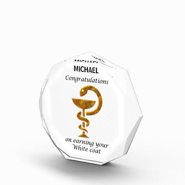 Pharmacy White Coat Zeremonie Herzlichen Glückwuns Fotoblock (Rechts)