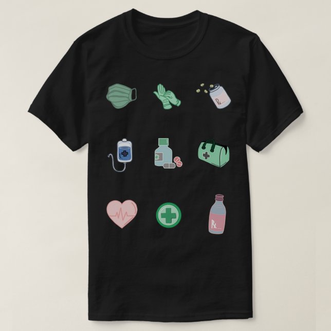 Pharmakovigilanz Aufkleber Pack Juristischer Arzne T-Shirt (Design vorne)