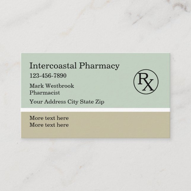 Pharmakovigilanz Logo-Visitenkarten Visitenkarte (Vorderseite)