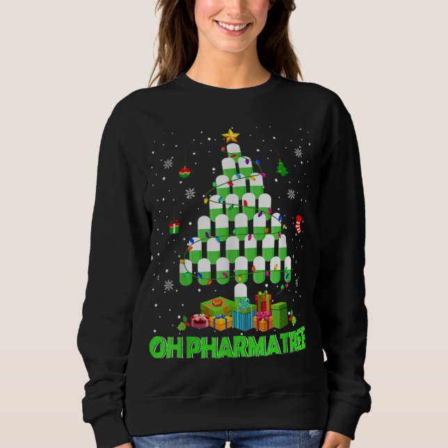 Pharmatree Christmas Tree Pharmacy Mediation P Sweatshirt (Vorderseite)