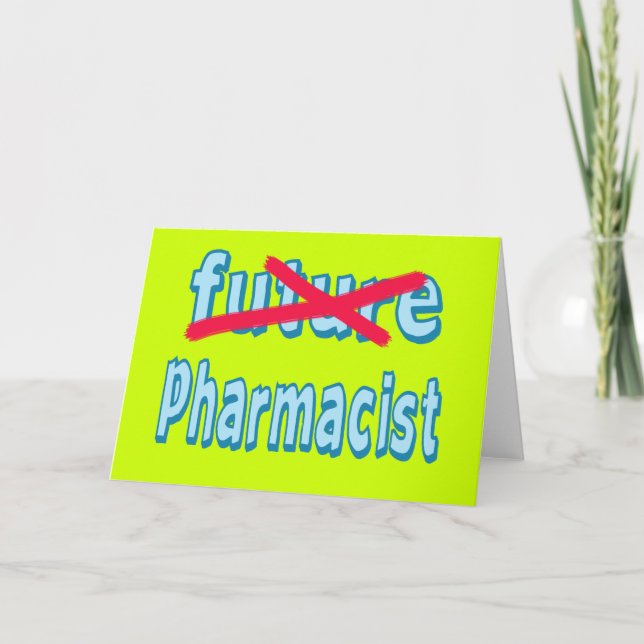 Pharmazeutische Abschluss Karte (Vorderseite)