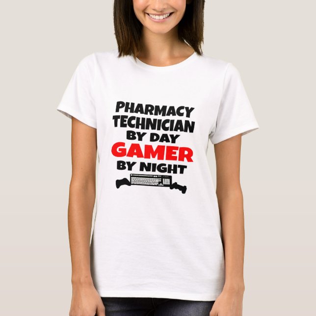 Pharmazeutischer Techniker Gamer T-Shirt (Vorderseite)