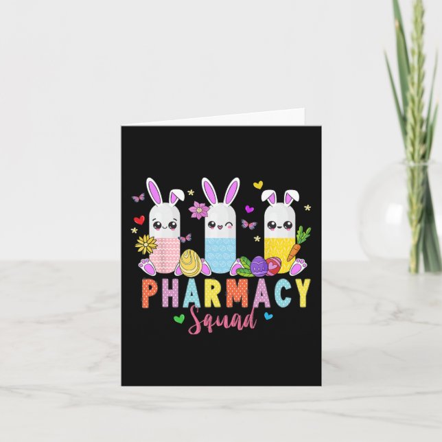 Pharmazeutischer Unternehmer Bunny Easter Day Phar Karte (Vorderseite)