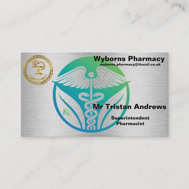 Pharmazeutischer Unternehmer/Direktor-Logo-Visiten Visitenkarte (Vorderseite)