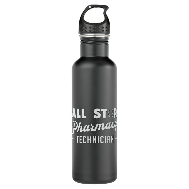 Pharmazeutischer Unternehmer Edelstahlflasche (Vorderseite)
