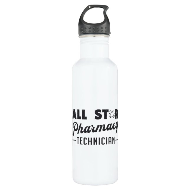 Pharmazeutischer Unternehmer Edelstahlflasche (Vorderseite)
