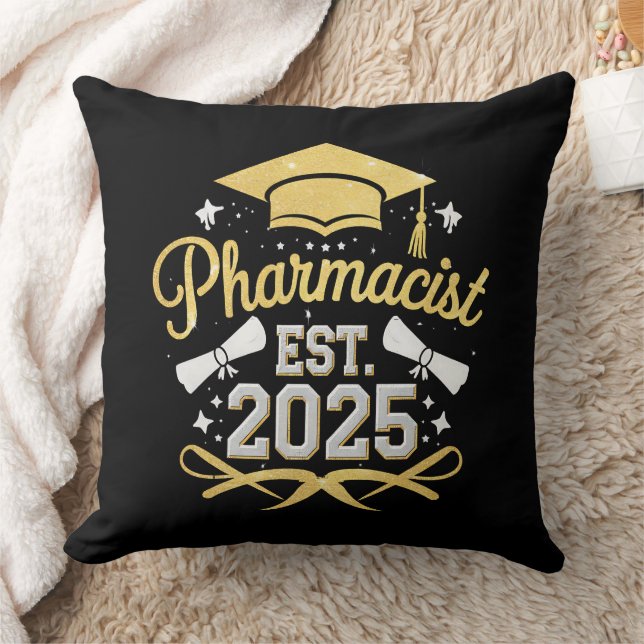 Pharmazeutischer Unternehmer Est 2025 Pharmazeutis Kissen (Decke)