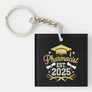 Pharmazeutischer Unternehmer Est 2025 Pharmazeutis Schlüsselanhänger