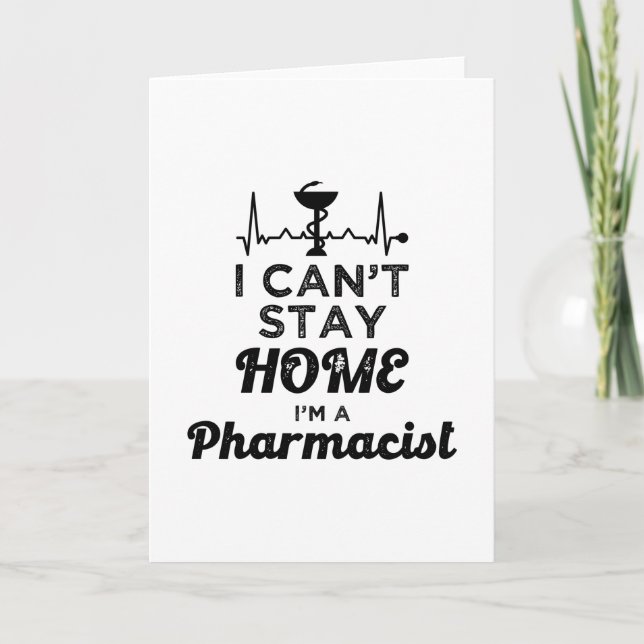Pharmazeutischer Unternehmer Ich kann Zuhause nich Karte (Vorderseite)