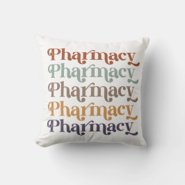 Pharmazeutischer Unternehmer Retro Pharmacy Studiu Kissen