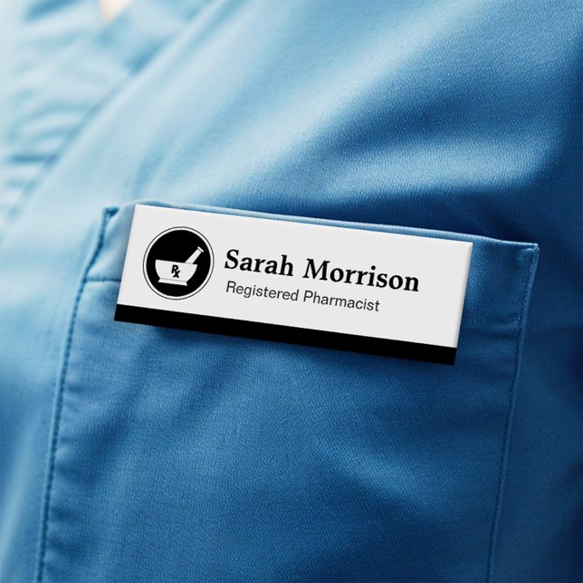 Pharmazeutischer Unternehmer RX Pharmacy Logo Namenschild (Von Creator hochgeladen)