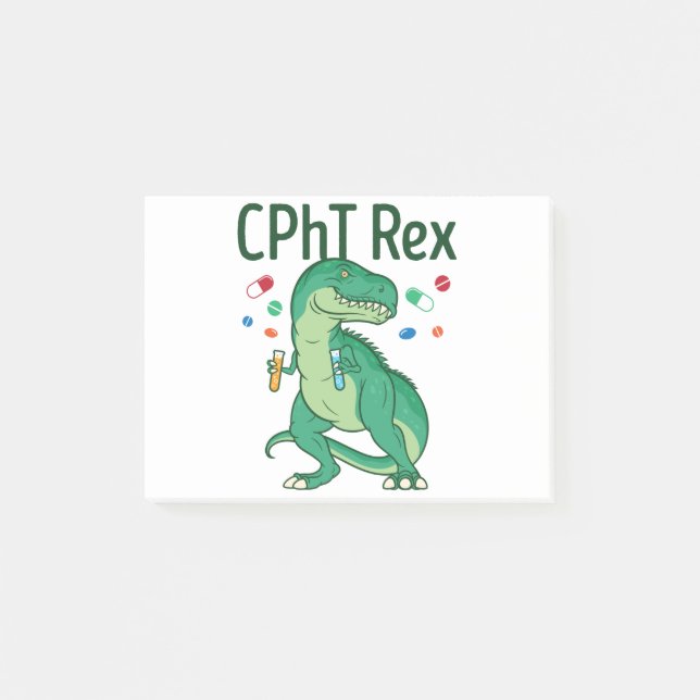 Pharmazeutischer Unternehmer Tech CPhT Rex Post-it Klebezettel (Vorderseite)