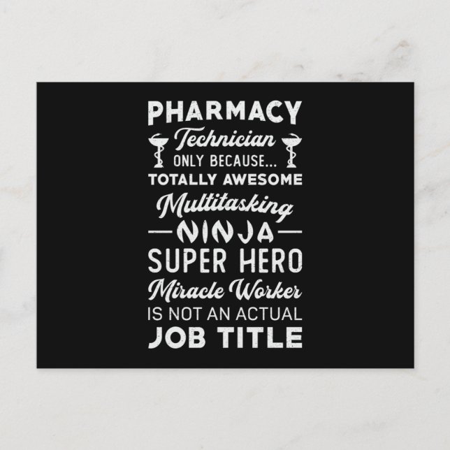 Pharmazeutischer Unternehmer Tech Medicine Hero Ph Postkarte (Vorderseite)