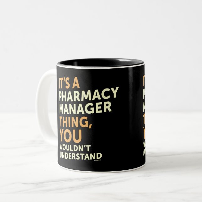 Pharmazeutischer Unternehmer Zweifarbige Tasse (Vorderseite Links)