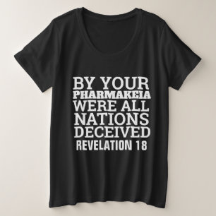 PHARMAZIE BETRÜGT DIE GANZE WELT CHRISTLICHE T-SHI GROßE GRÖßE T-Shirt