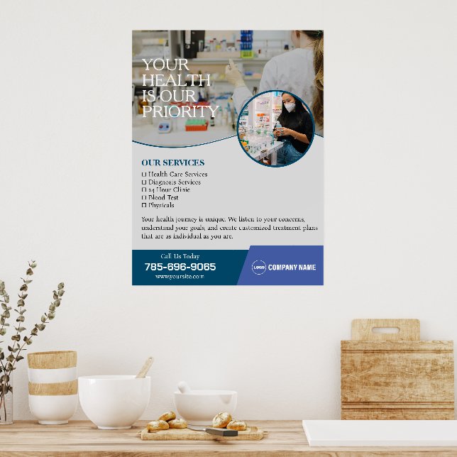 Pharmazie Business Services Custom Poster (Küche)