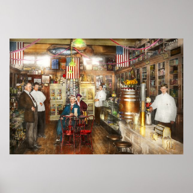 Pharmazie - Collins Pharmacy 1915 Poster (Vorne)