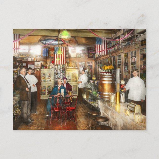 Pharmazie - Collins Pharmacy 1915 Postkarte (Vorderseite)