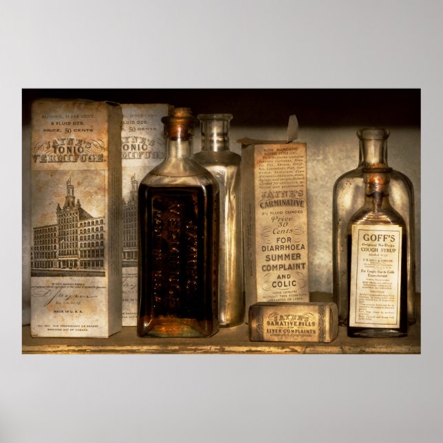 Pharmazie - Dinge in Flaschen und Schachteln Poster (Vorne)