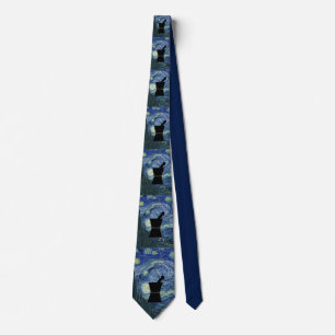 Pharmazie Krawatte Van Gogh Starry Night Navy