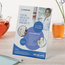 Pharmazie Services Custom Pedestal Sign Sockelschild