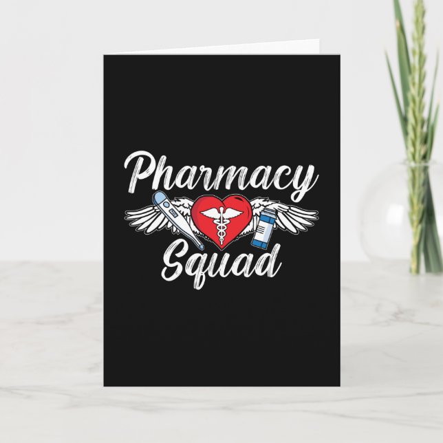 Pharmazie Squad Technician Medici Tech Apotheker Karte (Vorderseite)