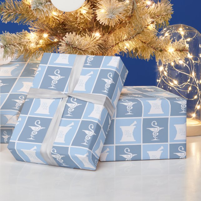 Pharmazie-Symbol | Apotheker | Pharmacy Tech Geschenkpapier (Feiertage)