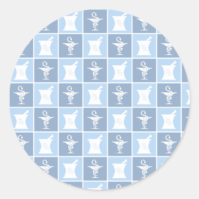 Pharmazie-Symbol | Apotheker | Pharmacy Tech Runder Aufkleber (Vorderseite)