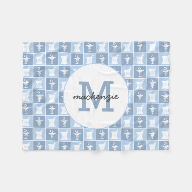 Pharmazie-Symbol | Apotheker | Pharmazie Custom Fleecedecke (Vorderseite (Horizontal))