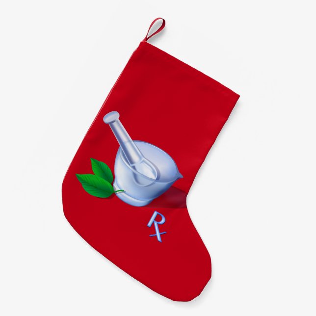 Pharmazie-Symbol Kleiner Weihnachtsstrumpf (Vorderansicht (hängend))